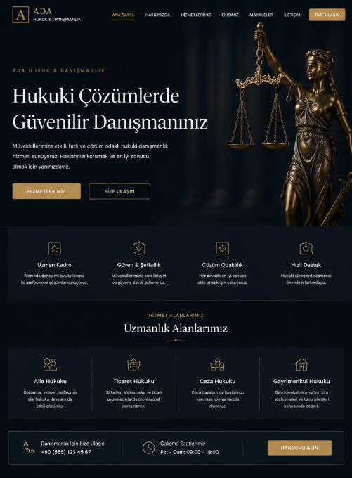 Hukuk Bürosu Web Tasarımı
