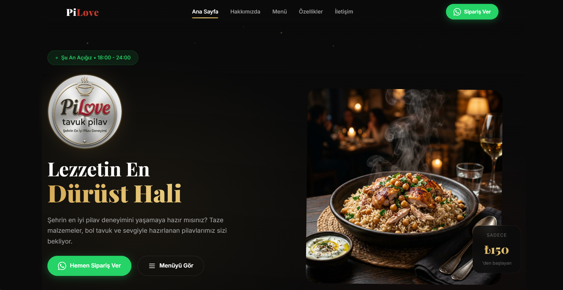PiLove — Tavuk Pilav Restoranı